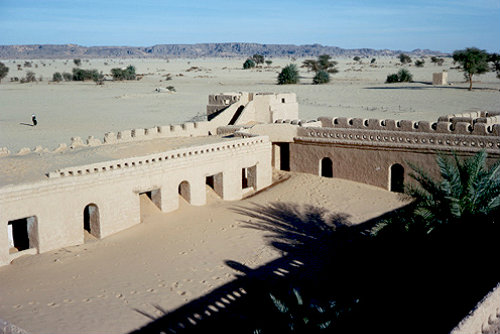 Interior of Fort Pacot, (Foreign Legion), Chirfa, Niger, western Africa